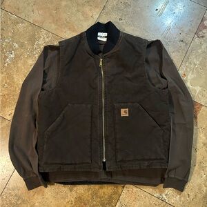 Vintage Style Men’s Large Carhartt Brown Work Jacket Vest